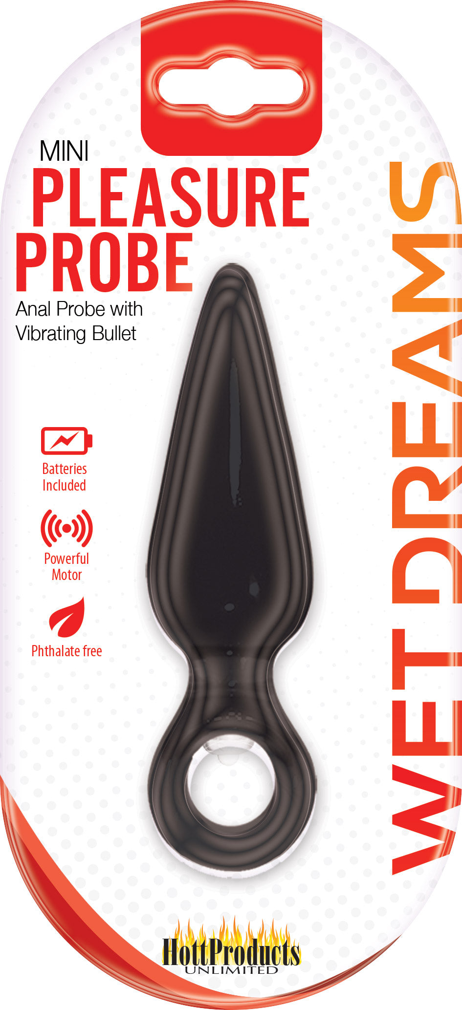 "Wet Dreams Mini Pleasure Probe - Black HTP2780"