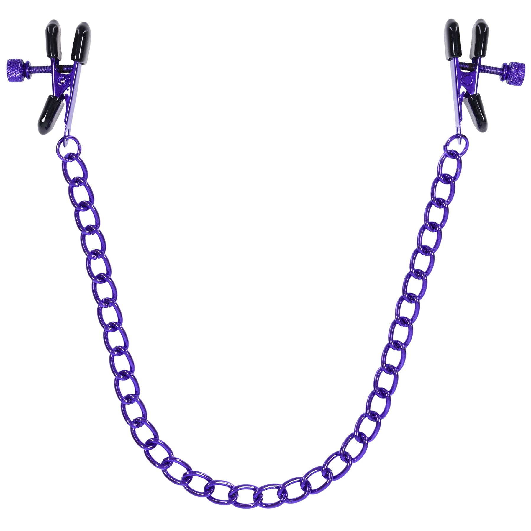 "Merci - Chained Up - Nipple Clamps - Violet/black DJ2404-09-BX"