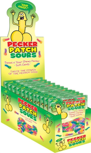 "Pecker Patch Sour Gummies - 12 Piece Display HTP2422-D"