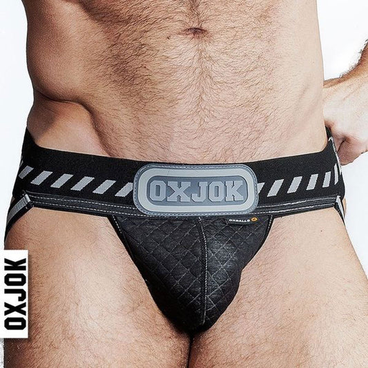 "Packer Industrial Quilted Cargo Strapjock Black Puff Medium OX-JOK-1005-BLK-L"