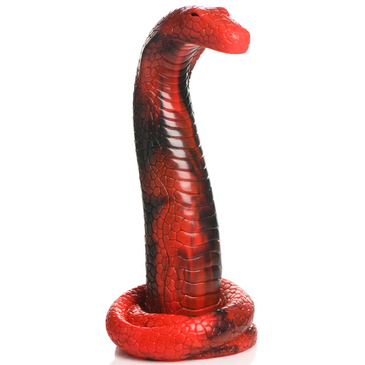 "King Cobra King Cobra Silicone Dildo - Red CC-AH196"