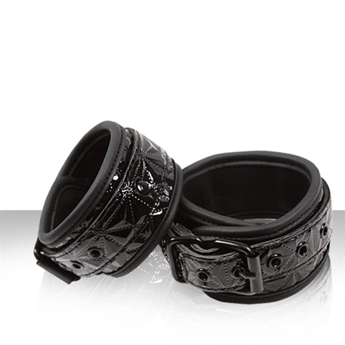 "Sinful Wrist Cuffs - Black NSN1223-13"