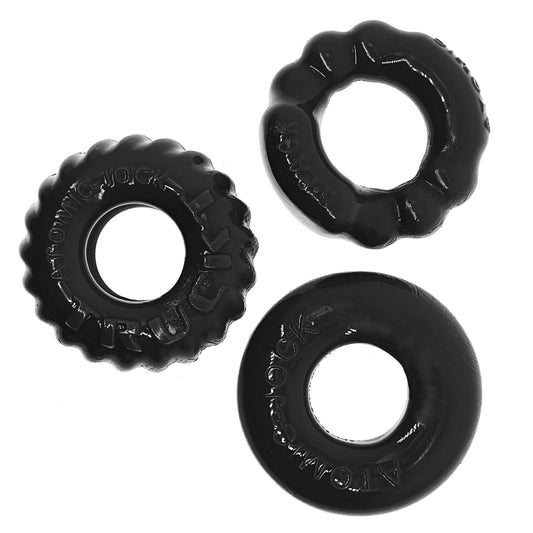 "Bonemaker 3-Pack Boner Rings - Black OX-3061-BLK"