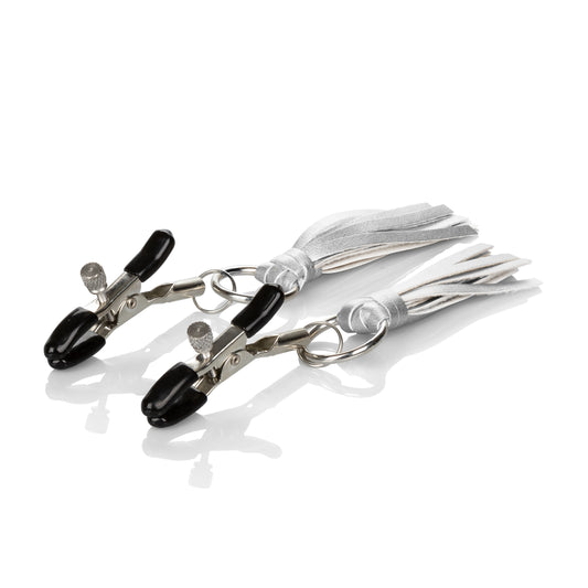 "Nipple Play Playful Tassels Nipple Clamps - Silver SE2614102"