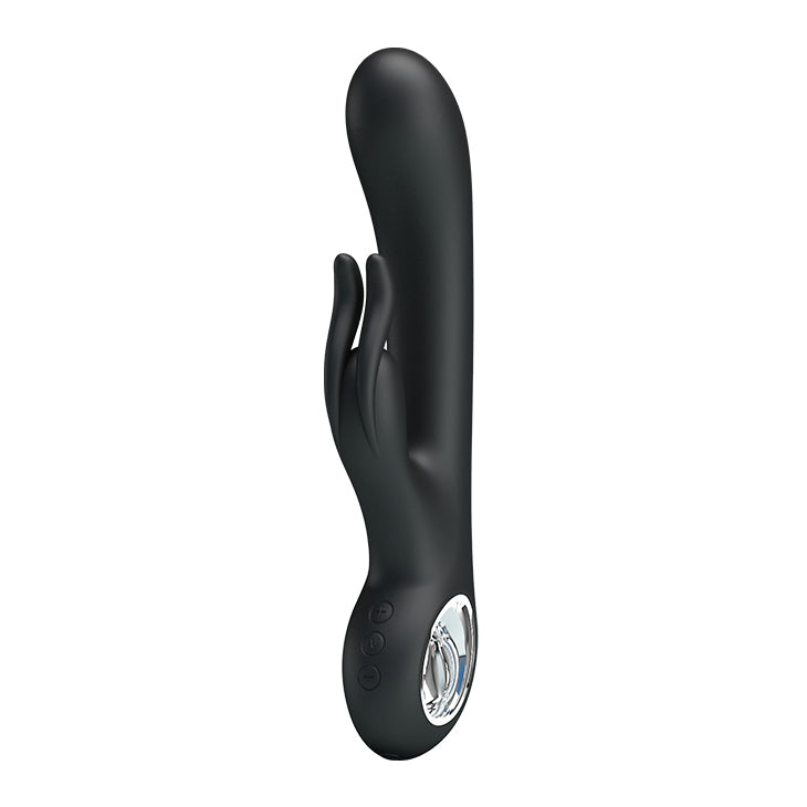 Pretty Love Carina 7 Function Rabbit Syle Vibrator - Black BI-014480-2