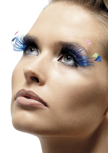 "Feather Plume Eyelashes - Blue FV-34990"