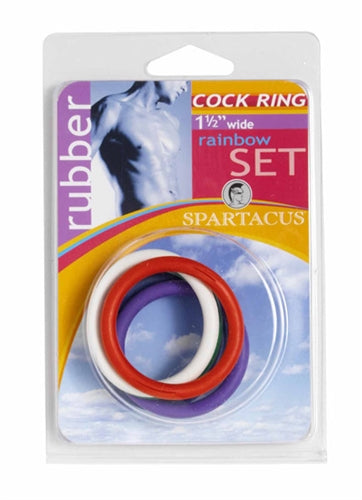 "Rubber C-Ring Set - 1.5 Inches - Rainbow BSPR-47"