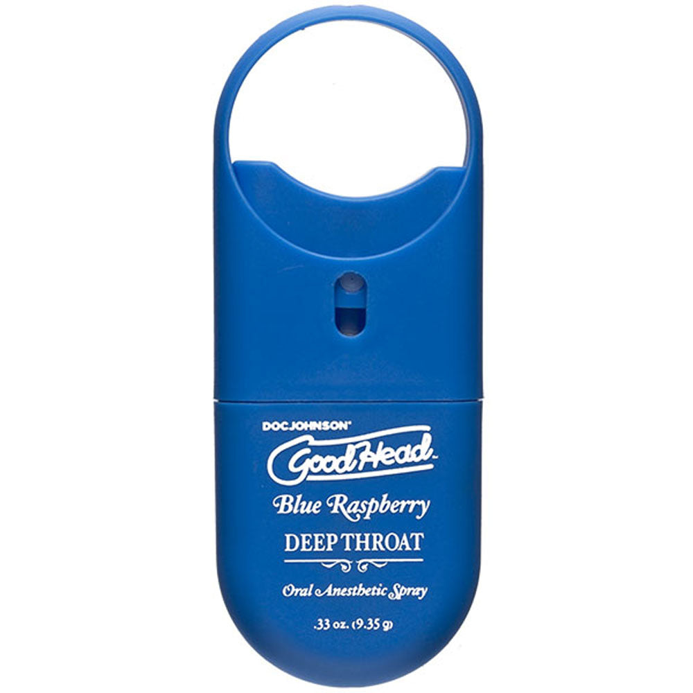 "Goodhead - Deep Throat Spray to-Go - Blue Raspberry - .33 Oz. DJ1360-41-CD"