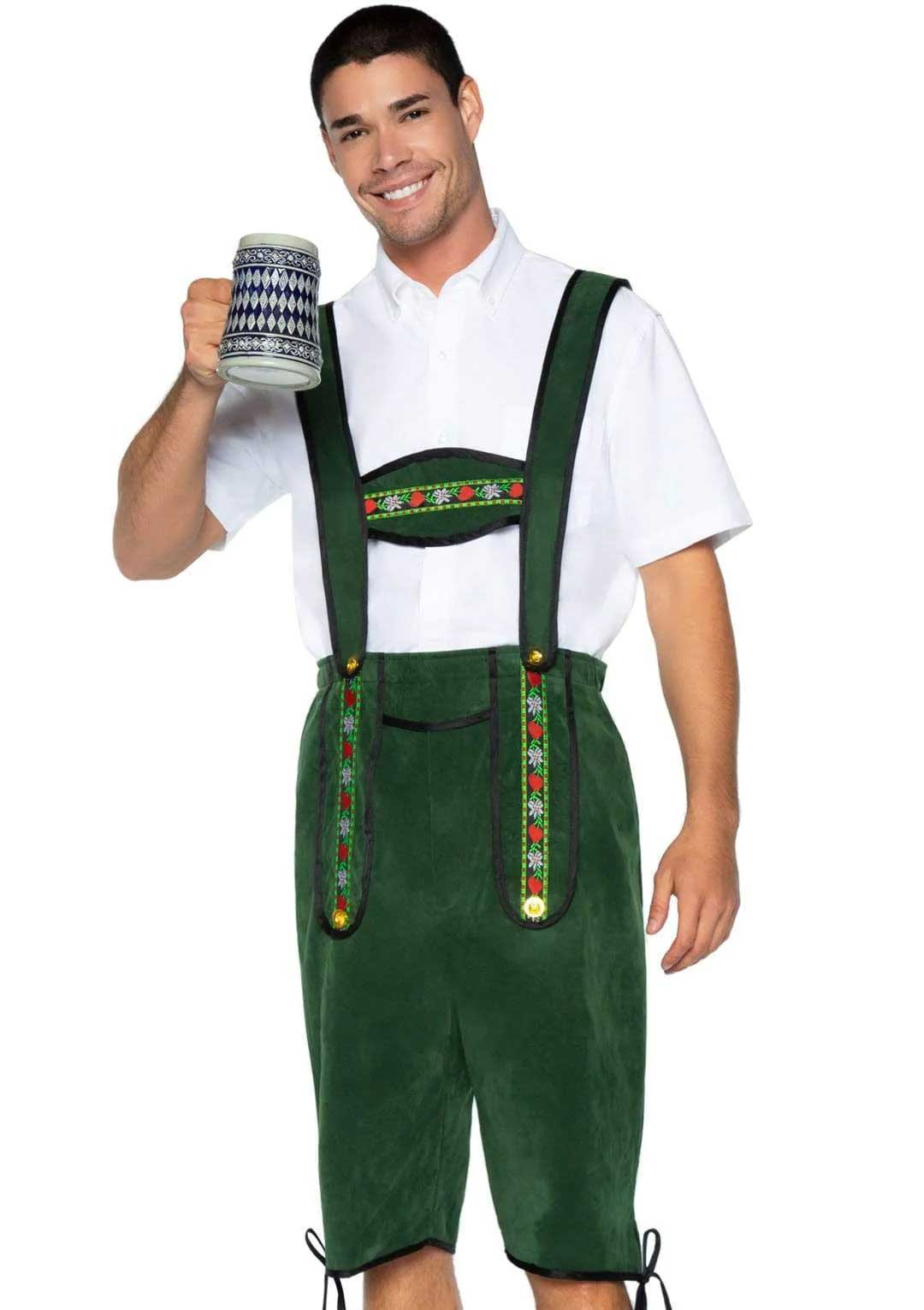 "Men's Beerfest Lederhosen Oktoberfest Costume - X-Large - Green LA-86929GRNXL"