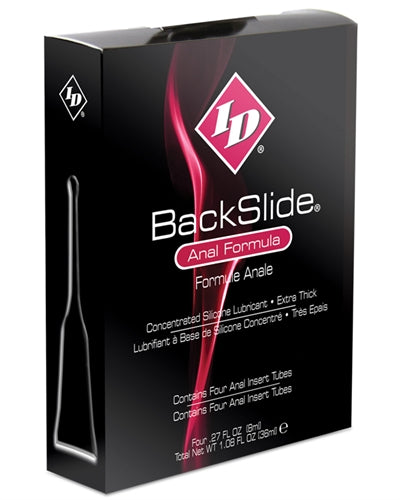 "ID Backslide Silicone Lubricant 8ml Long Tube - 4pack ID-BCT-08"