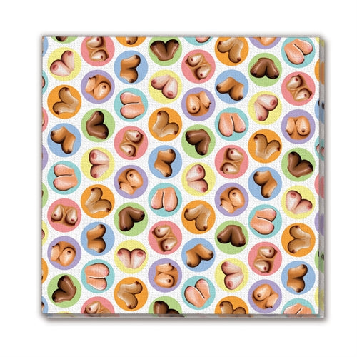 "Mini Boobs Napkins 8 Pack CP-3645"