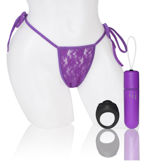 "Screaming O 4t - Vibrating Panty Set With Remote Control Ring - Grape SO-4TPNT-GP"