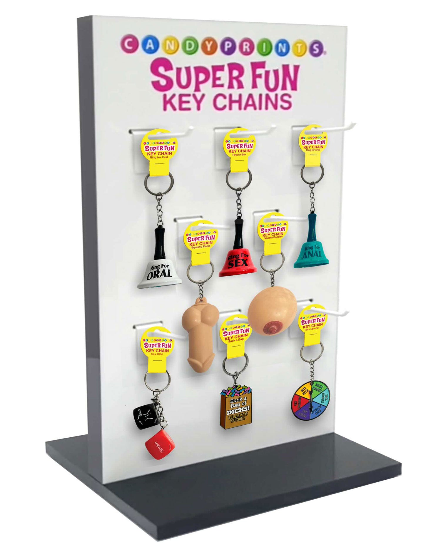 Retail Display Spinner -Super Fun Penis Keychains  and Romance Games LG-D001