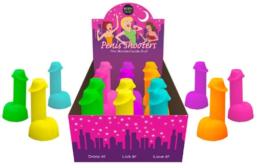 "Neon Penis Shooters - 12 Piece Display KG-NVE20"