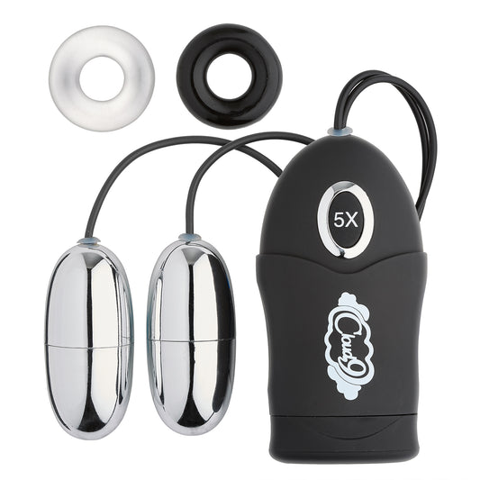 "D Wtc Dual Egg Vibrator Black WTC85222"