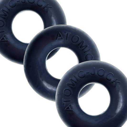 "Ringer Cockring 3 Pack - Small - Night Black OX-1324-NGT"