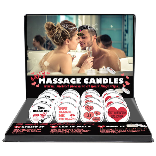 Naughty Notes Candle Prepack Vday Display KS14350