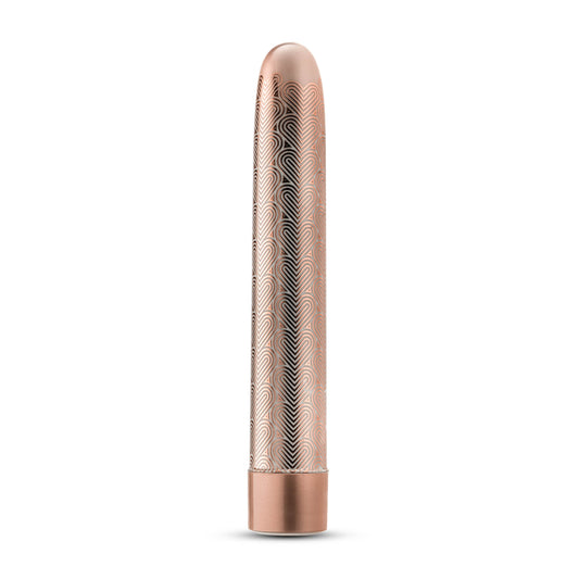 "The Collection - Lattice - 7 Inch Rechargeable Vibe - Rose Gold BL-14901"