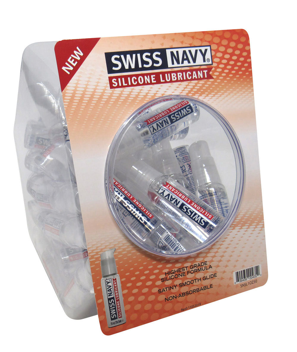 "Swiss Navy Silicone 1oz Fishbowl 50ct MD-SNSL1OZ50"