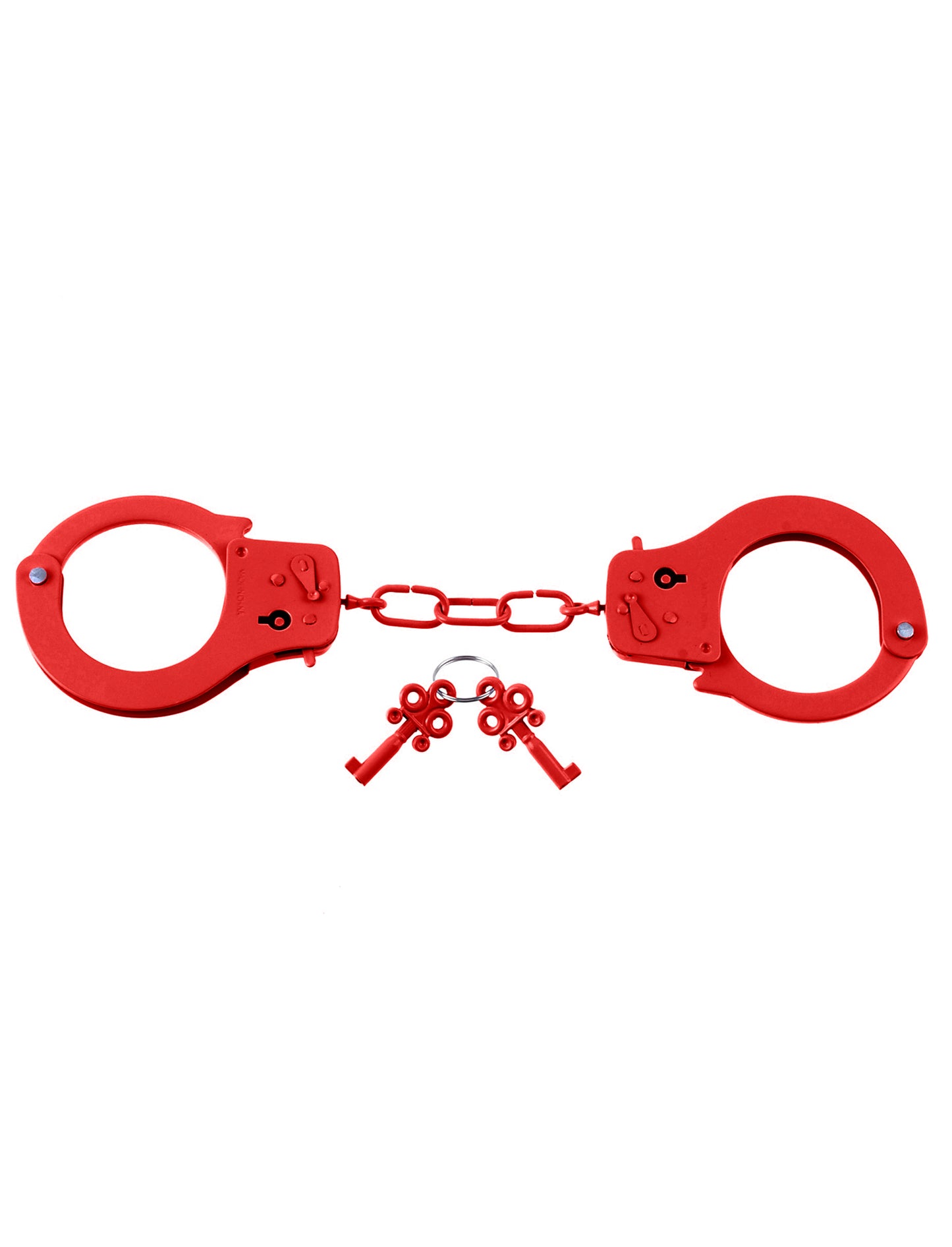 "Fetish Fantasy Series Metal Handcuffs - Red PD3801-15"