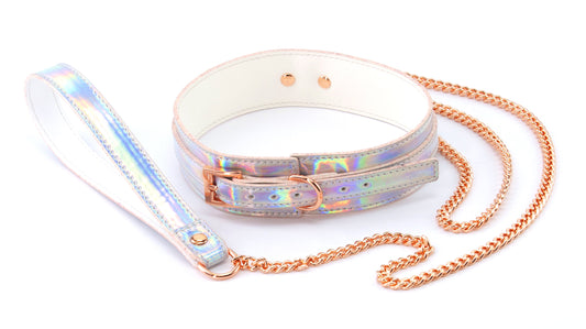 "Cosmo Bondage - Collar and Leash - Rainbow NSN-1313-02"