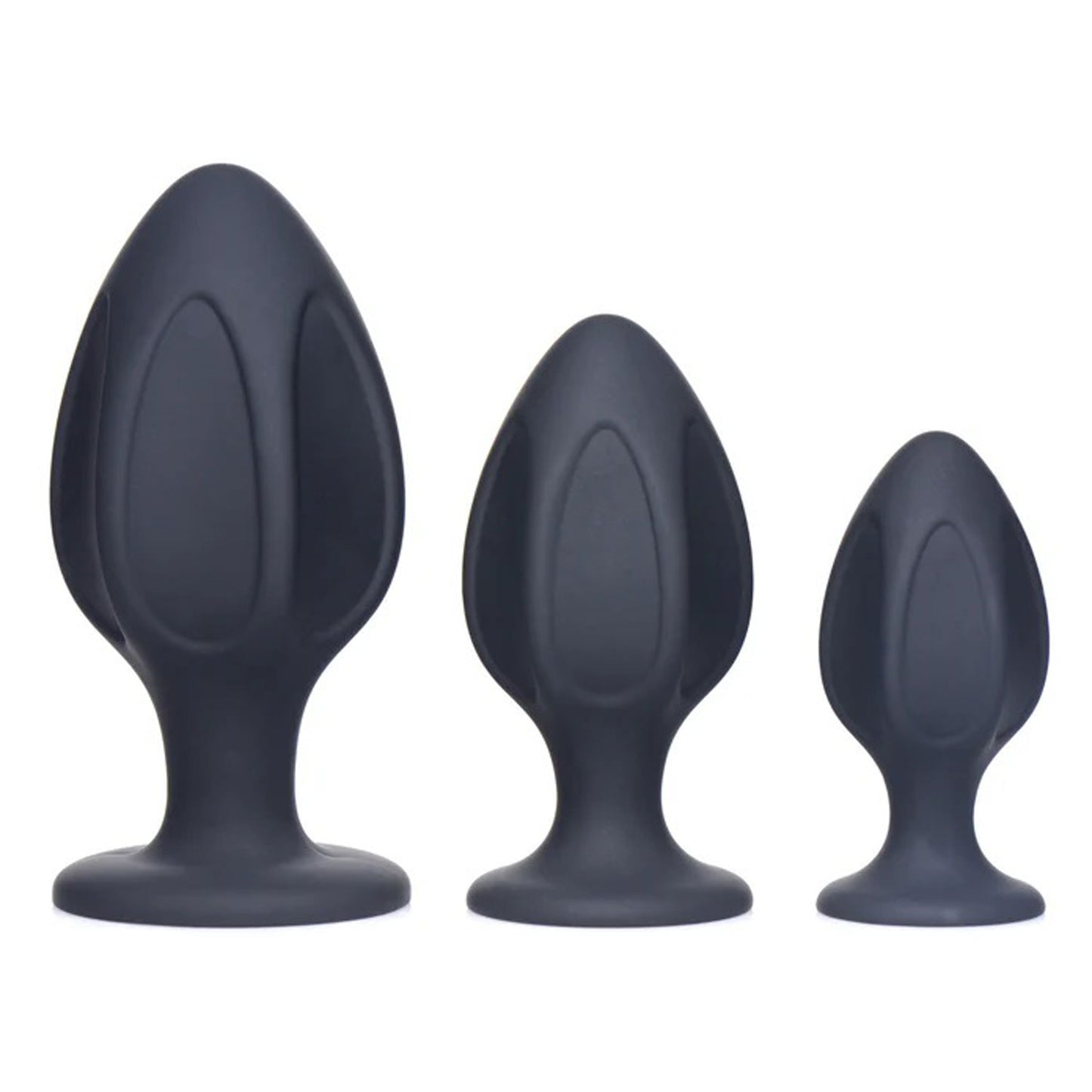 "Triple Juicers Silicone Anal Trainer Set - Black AG684"