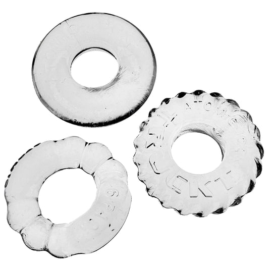 "Bonemaker 3-Pack Boner Rings - Clear OX-3061- CLR"