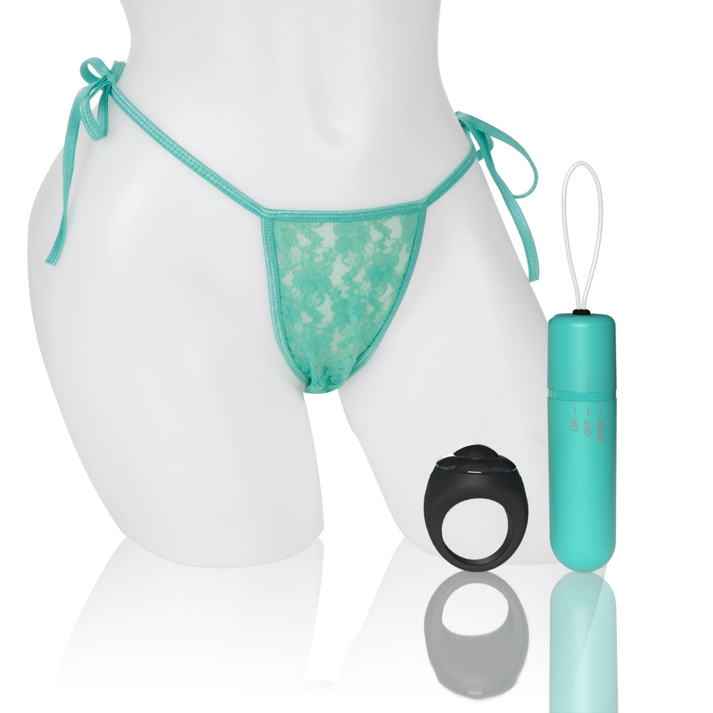 "Screaming O 4t - Vibrating Panty Set With Remote Control Ring - Kiwi SO-4TPNT-KW"