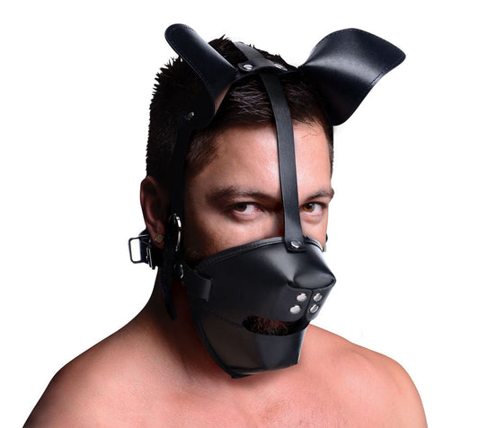 "Pup Puppy Play Hood and Breathable Ball Gag MS-AE766"