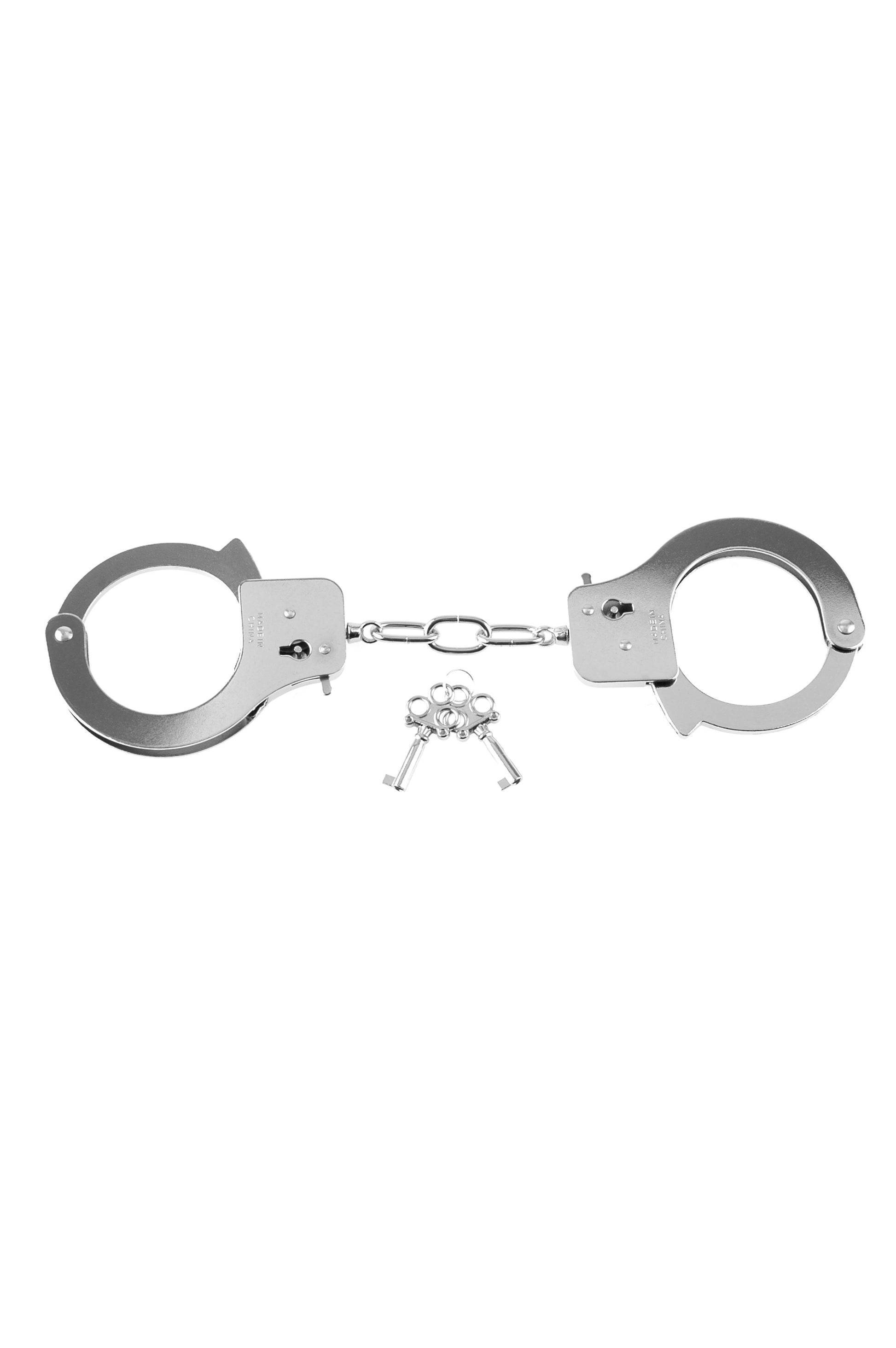 "Fetish Fantasy Series Metal Handcuffs - Silver PD3801-26"