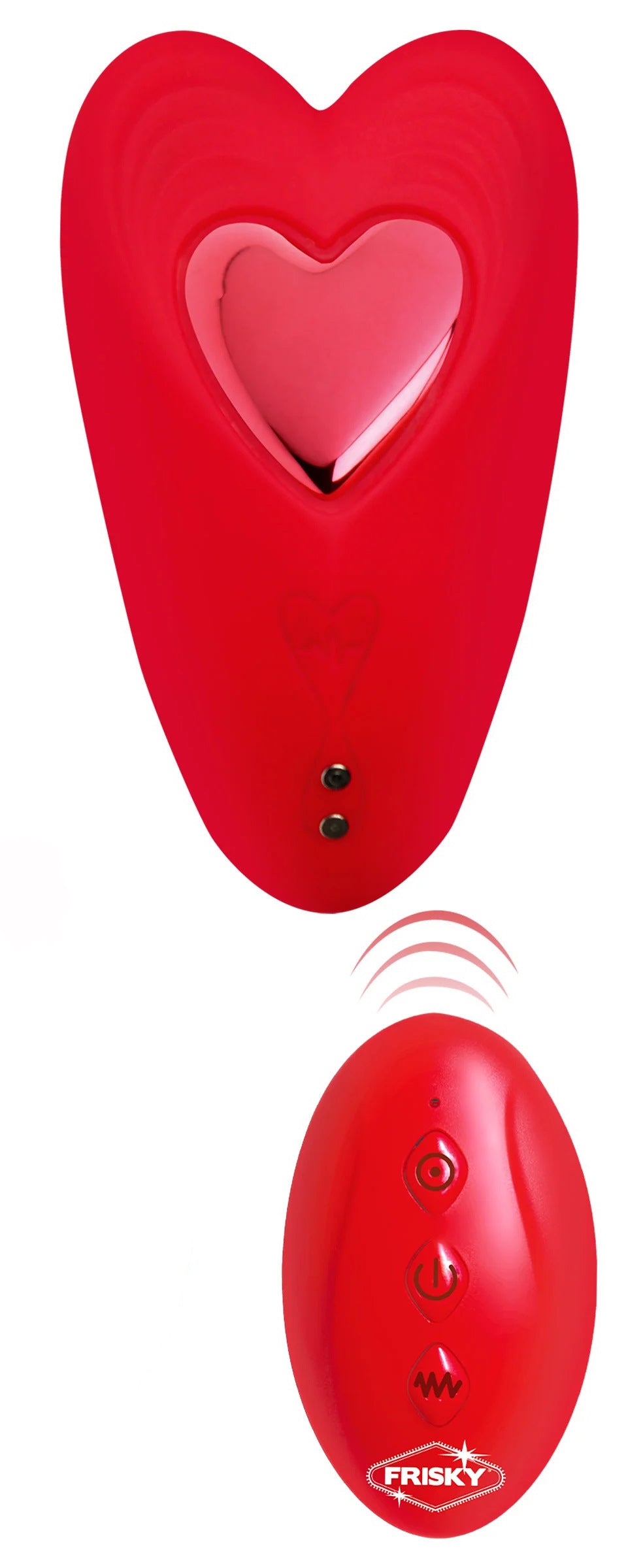 "Love Connection Silicone Panty Vibe With Remote Control - Red FR-AH368"