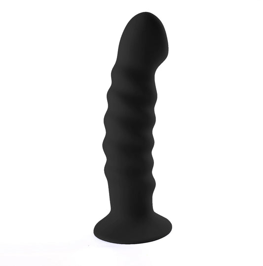 "Kendall Silicone Dong Swirled Satin Finish - Black MT2503-BK1"