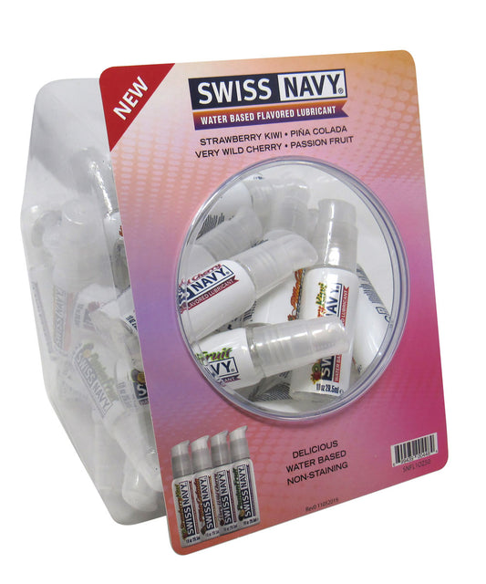 "Swiss Navy 4 Flavored 1oz 50ct Fishbowl MD-SNFL1OZ50"