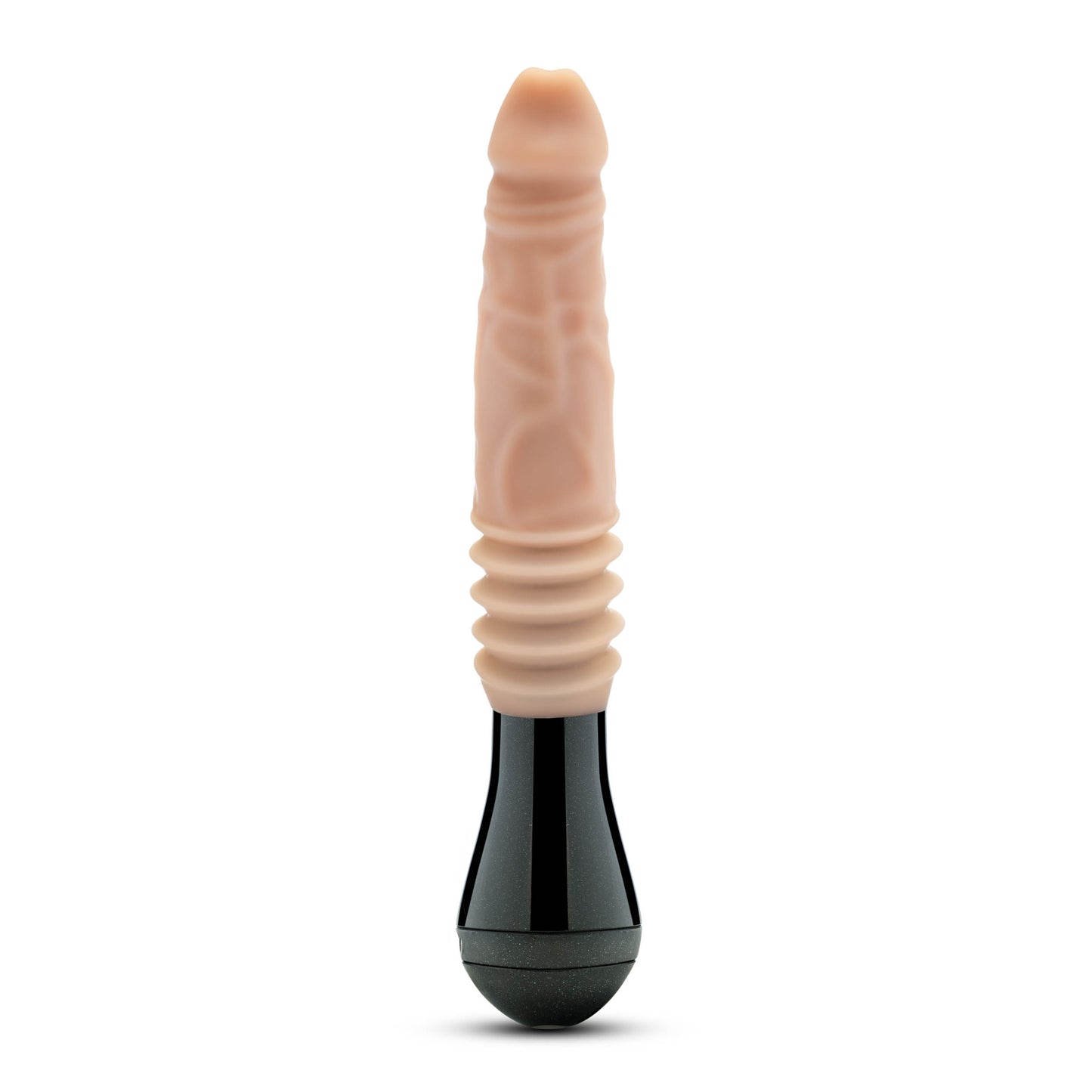 "Dr. Skin Silicone - Dr. Knight - Thrusting Gyrating Vibrating Dildo - Beige BL-52213"