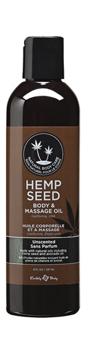 "Hemp Seed Massage and Body Oil - Unscented - 8 Fl. Oz./ 237ml EB-MAS008"