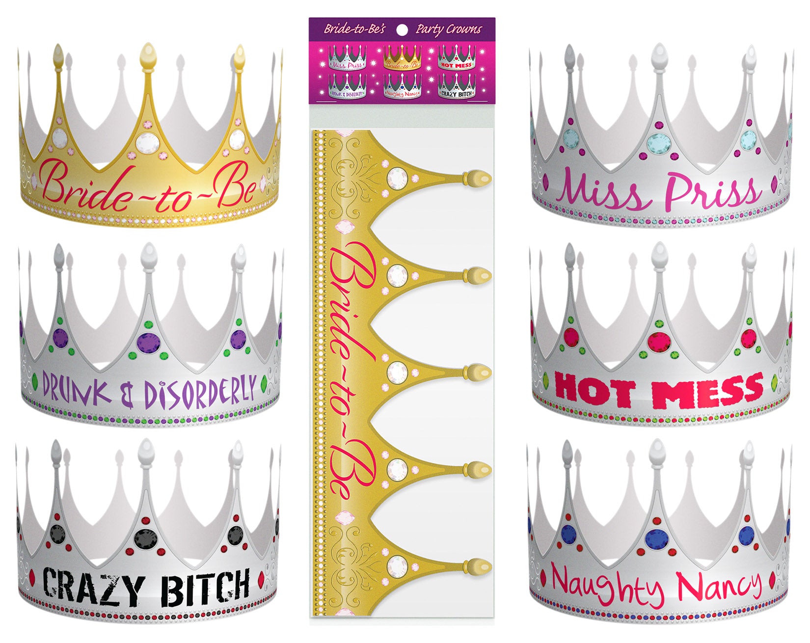 "Bride-to-Be Party Crowns KG-NVS18"