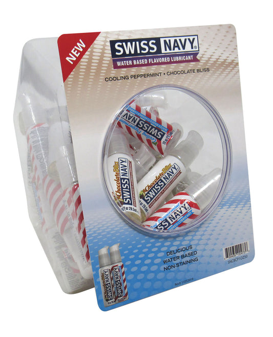 "Swiss Navy Chocolate and Peppermint 1oz 50pc Fishbowl MD-SNCBCP1O50"