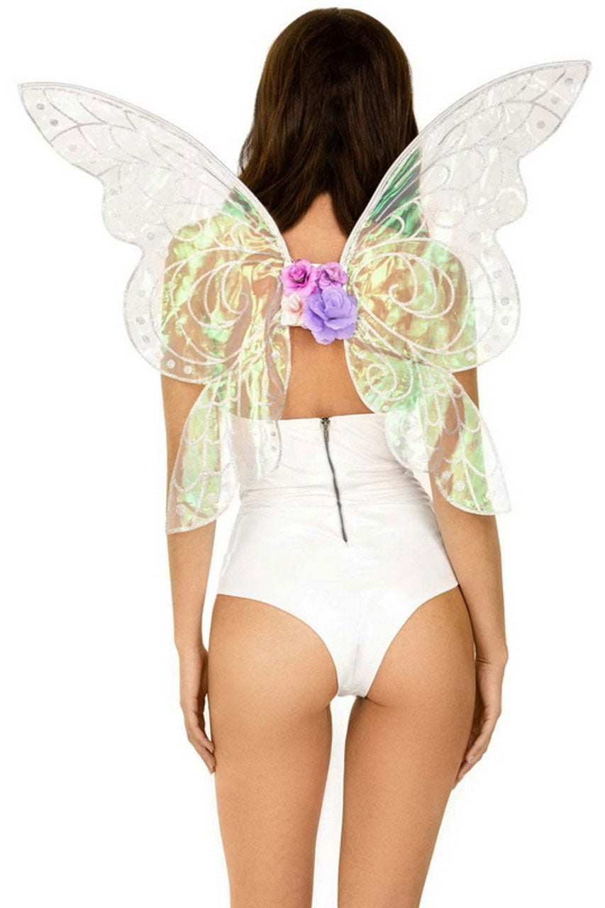 "Iridescent Glitter Fairy Wings - One Size - Multicolor LA-A1089MUL"