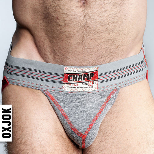 "Champ Vintage Sweatshirt Jockstrap Gray Heather - Large OX-JOK-1004-GRY-L"