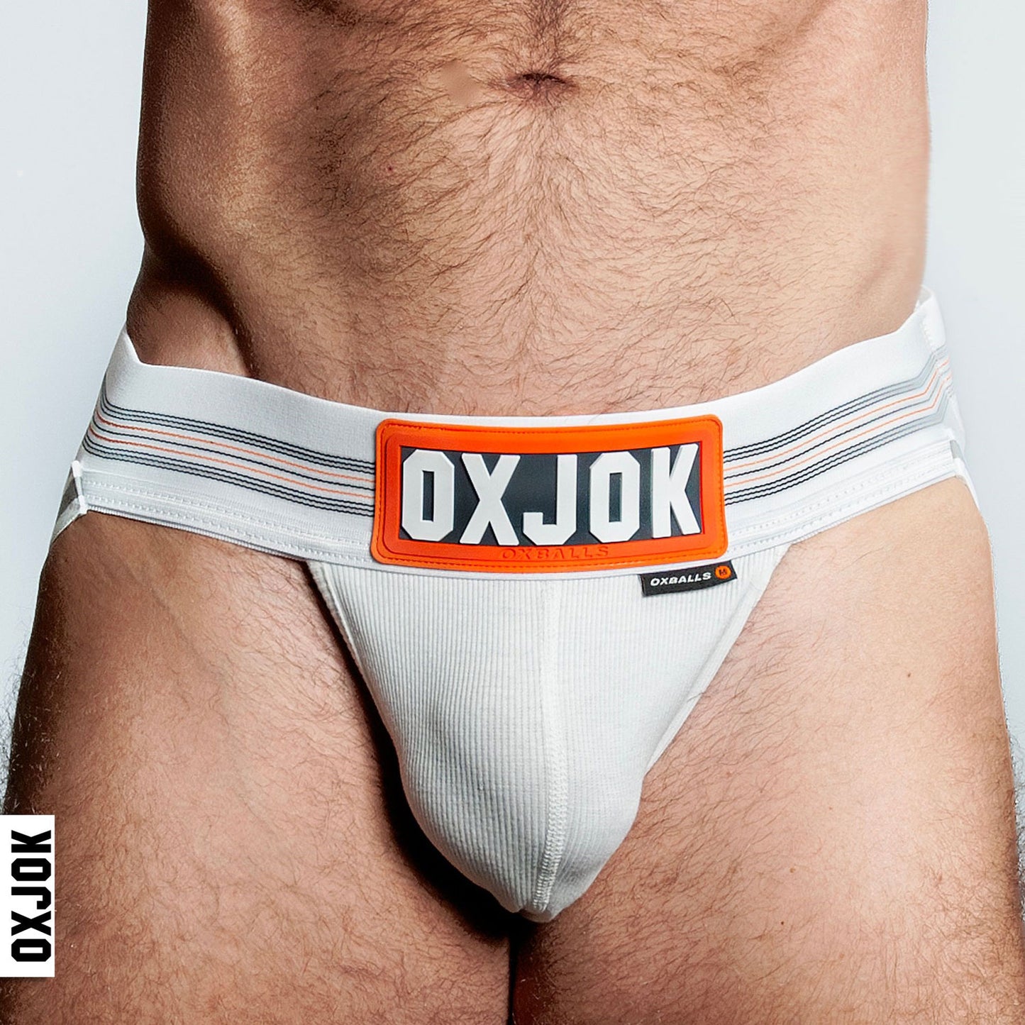 "Slingjock Upthrust Slider-Strap Jock White Snow - Medium OX-JOK-1000-WHT-M"