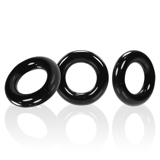 "Willy Rings 3-Pack Cockrings - Black OX-3047-BLK"