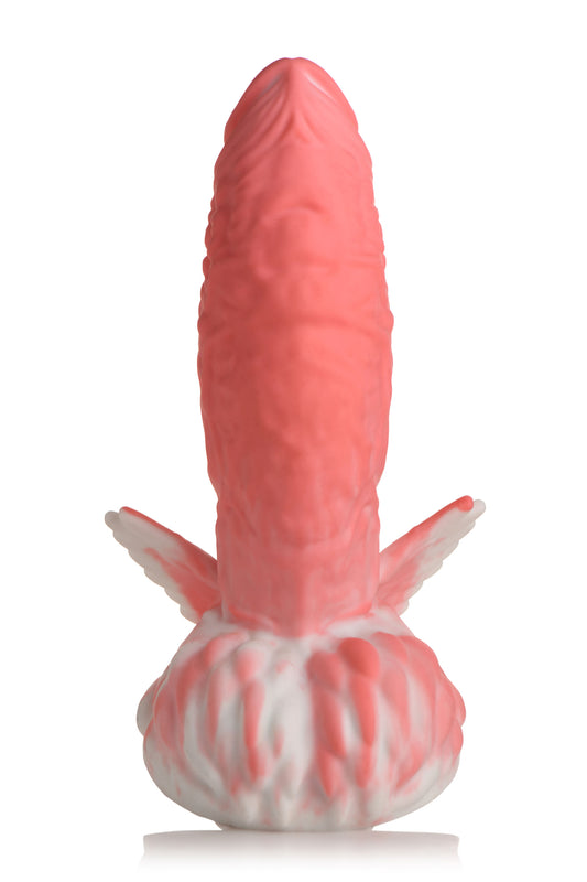 "Pegasus Pecker Winged Silicone Dildo - Pink/white CC-AH239-PNK"