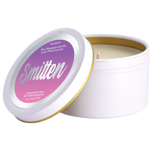 "Mood Candle - Smitten - Strawberry and Champagne - 4 Oz. Jar JEL4501-04"