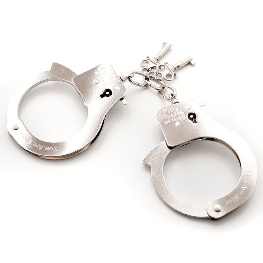 "Fifty Shades of Grey You Are Mine Metal Handcuffs LHR-40176"