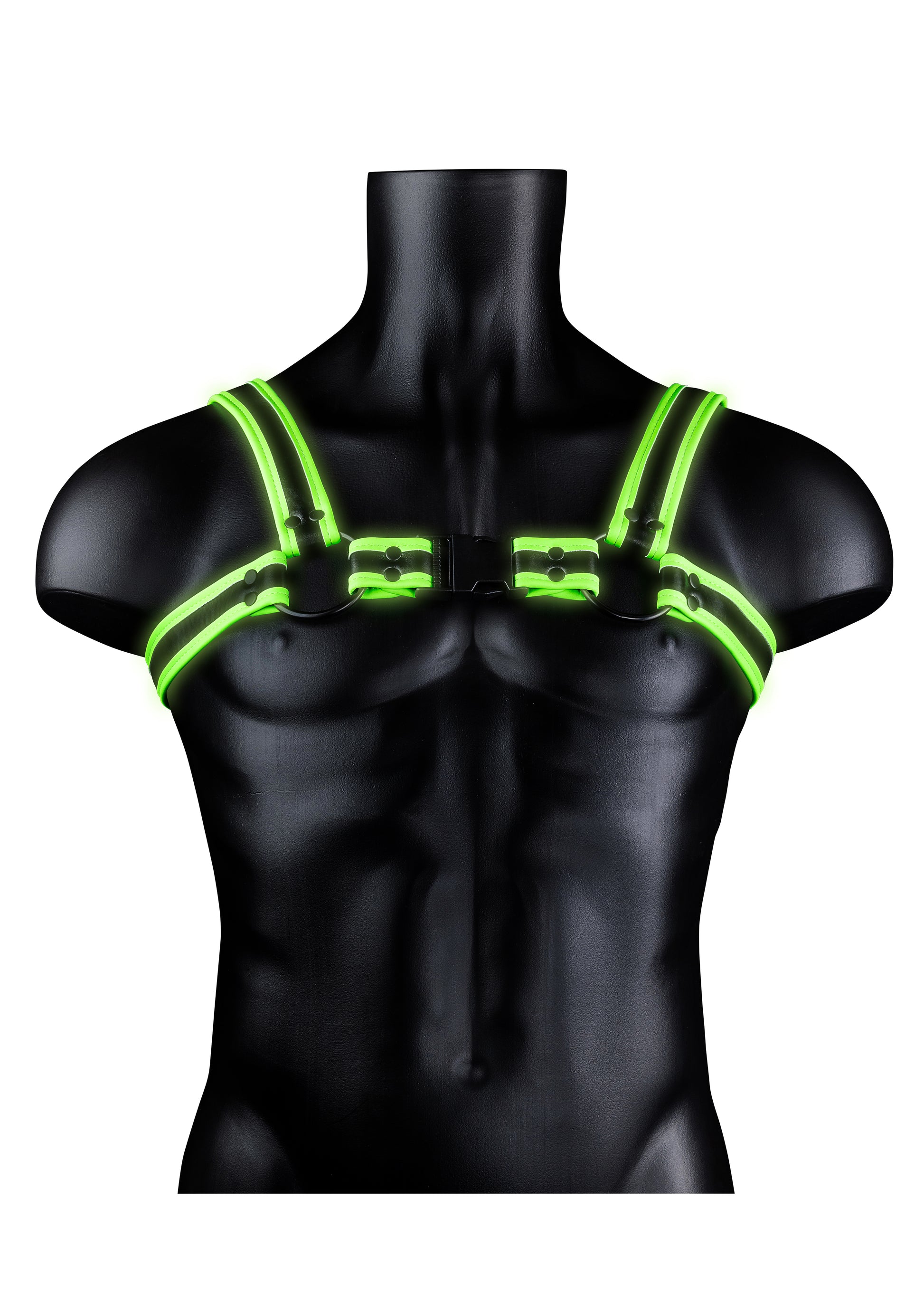 "Bonded Leather Buckle Harness - Large/xlarge - Glow in the Dark OU-OU773GLOLXL"