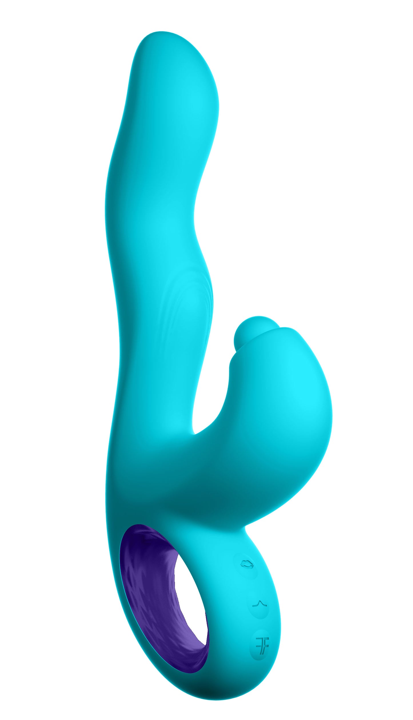 "Klio Triple Action Thumping Rabbit Vibrator - Turquoise FF-1040-04"