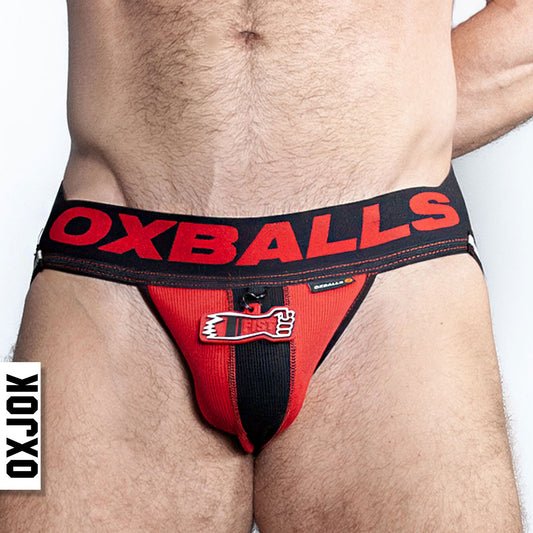 "Fisterjock 3d Fist Tagger Jock Black/red Large OXJOK1008-BLK/RED-L"